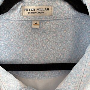 Peter Millar Light Blue Paisley Men's Shirt